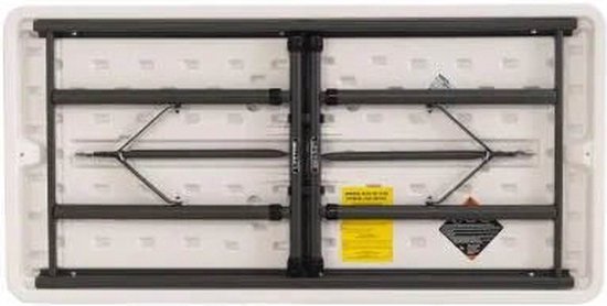 Lifetime - Heavy Duty - Werktafel - Inpaktafel - Buffettafel - 122 cm - hoogte verstelbaar - off white van Lifetime — afbeelding 4