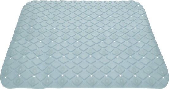 Excellent Houseware Badmat - antislip - mintgroen - 55 cm - vierkant - badkuipmat