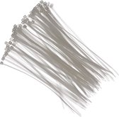 Tie-wraps wit 18 cm 300 stuks - Kabelbinders