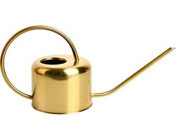 Gieter - goudkleurig - retro - 900 ml - 36 cm - plantengieter