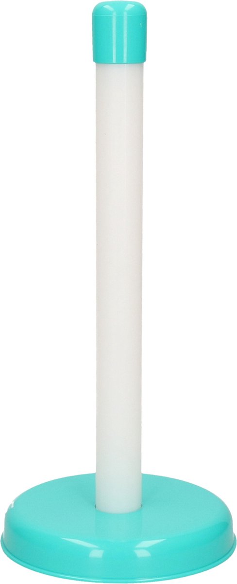 1x Keukenrol/keukenpapierhouder blauw - 29 cm - Keukenrolhouders