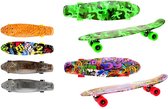 Skateboard 60Cm Print+Bigwheel 6-Ass.