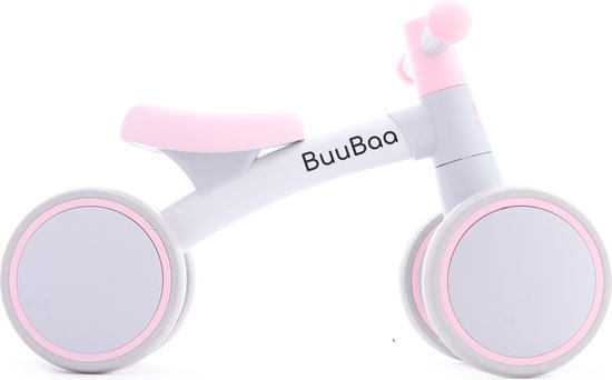 BuuBaa - Loopfiets Meisje - 1 Jaar / 2 Jaar - loopauto - Speelgoed kinderen - loopwagen