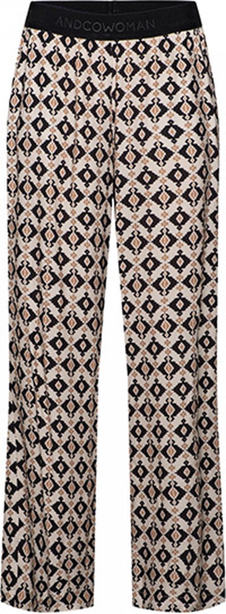 &Co Women broek Annet Kelim - Biscuit