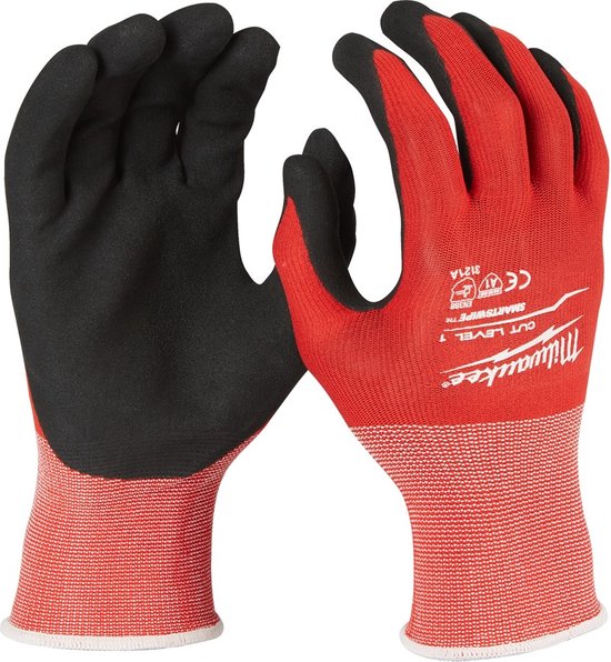 Milwaukee Snijklasse 1gedimde handschoenen. Cut Niveau 1 Handschoenen - XXL / 11 - 1pc - 4932471419