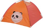 Decoris Tente de jeu pour enfant thème panda - polyester - orange - 120 x H80 cm