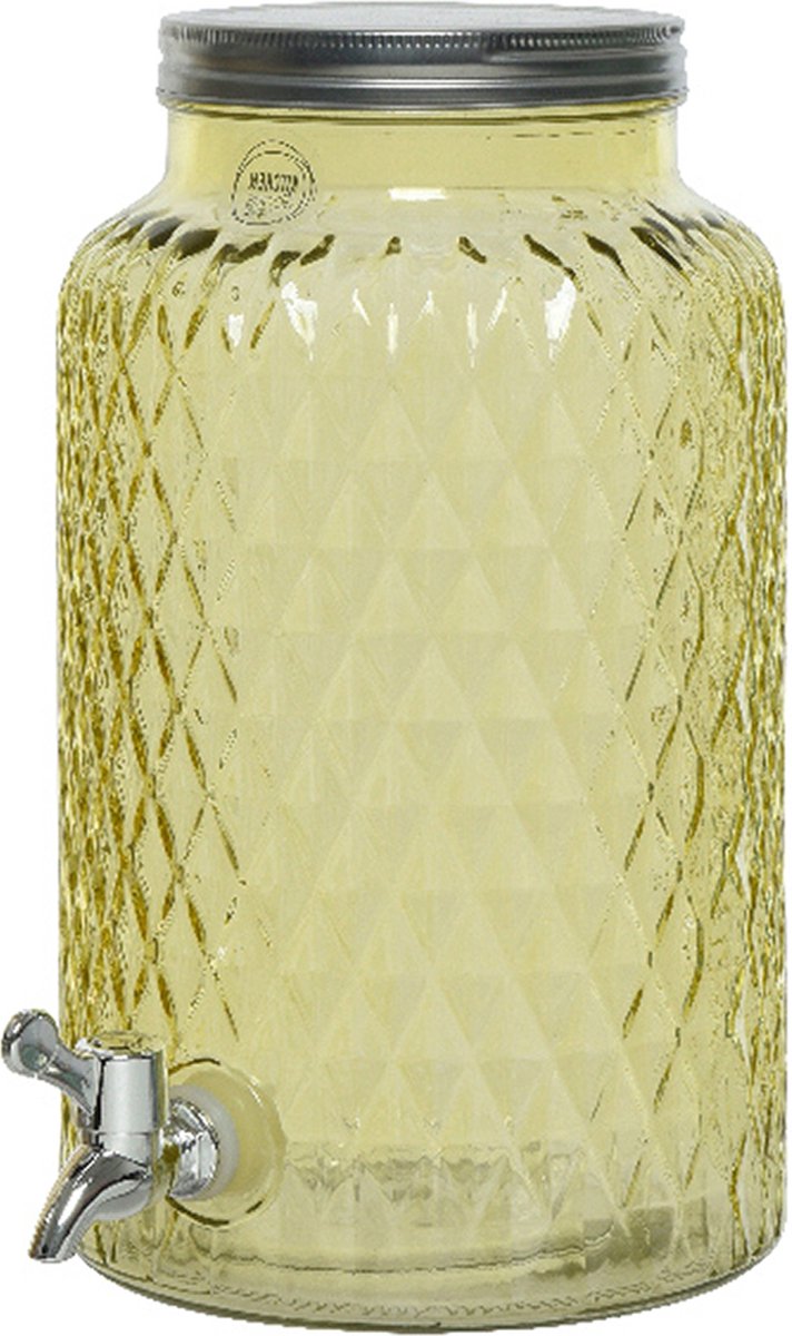 Robinet à limonade en verre Navaris avec robinet - Distributeur de