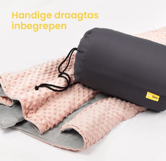 verzwaringsdeken /fleece deken voor bed en bank - lichtgewicht dekbed - 4 seasons, blue, soft warm sleeping blanket \ Weighted blanket premium_152x203cm
