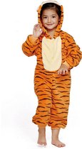 KIMU Onesie Tigger Costume pour enfants Costume de tigre - Taille 128-134 - Costume de tigre Orange Combinaison Pyjama Tiger Winnie The Pooh Festival