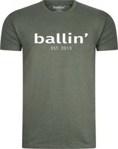 Ballin Est. 2013 - Heren Tee SS Regular Fit Shirt - Groen - Maat L