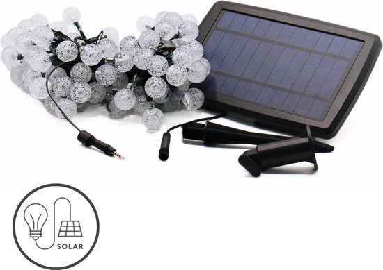 Éclairage de jardin J-Pro à l'énergie solaire - Guirlande lumineuse 100 LED  Solar 17M... | bol.com