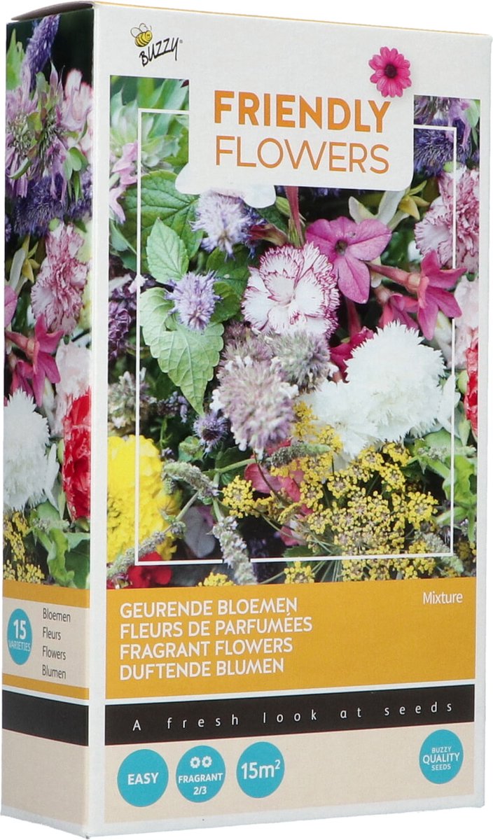 1x Bloemzaden 'Friendly flowers - geurend mengsel 15m2' - BULBi® bloembollen en planten met bloeigarantie