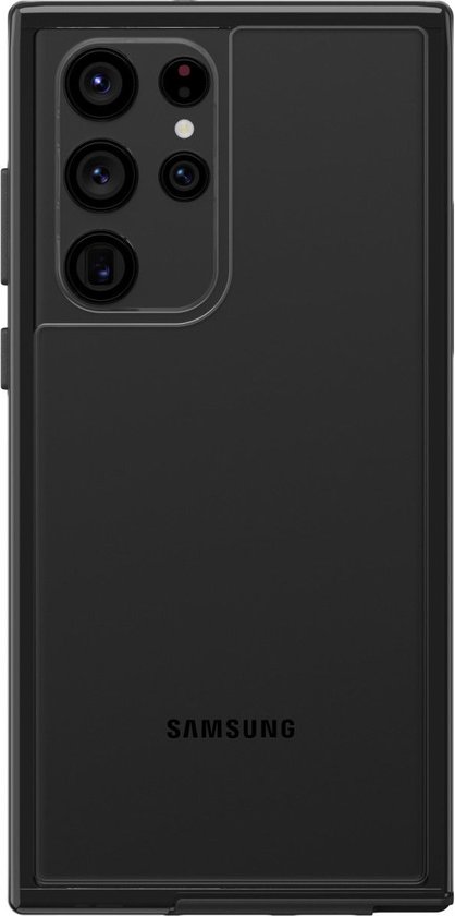 Geschikt voor LifeProof See Samsung Galaxy S22 Ultra Hoesje Transparant Zwart