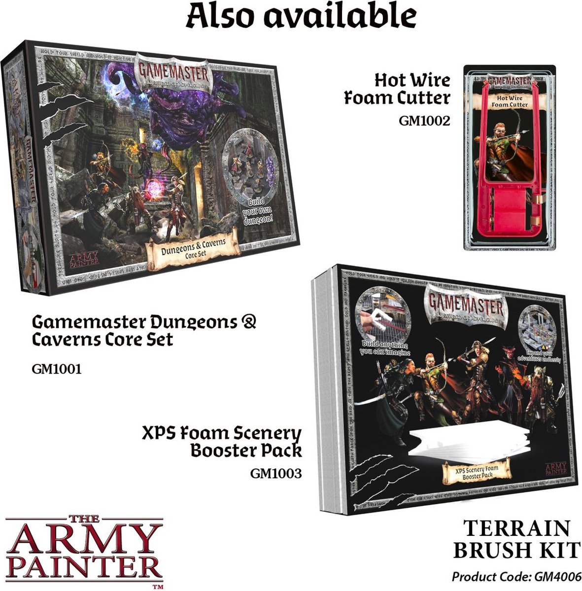 The Army Painter Gamemaster : Kit de pinceaux de terrain