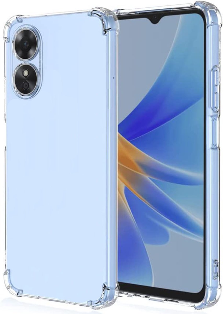 Hoesje geschikt voor Oppo A17 - Back Cover Case ShockGuard Transparant