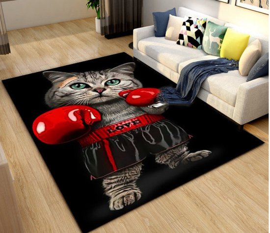 Tapis de chat mignon de dessin animé 3D, tapis de tapis pour la Décoration  de chambre... | bol.com