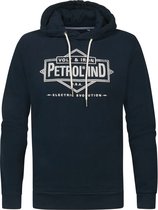 Petrol Industries - Heren Vintage hoodie - Blauw - Maat XXL