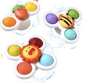 Badspeelgoed set van drie - Baby speelgoed - Fidget - Popit - Fidget babybad spinners