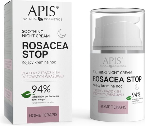 Rosacea-Stop kalmerende nachtcrème voor rosacea en gevoelige huid 50ml