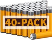 AAA Batterij - 40 Stuks - Kleine Batterijen - 0% Kwik - 0% Cadmium - Milieuvriendelijk