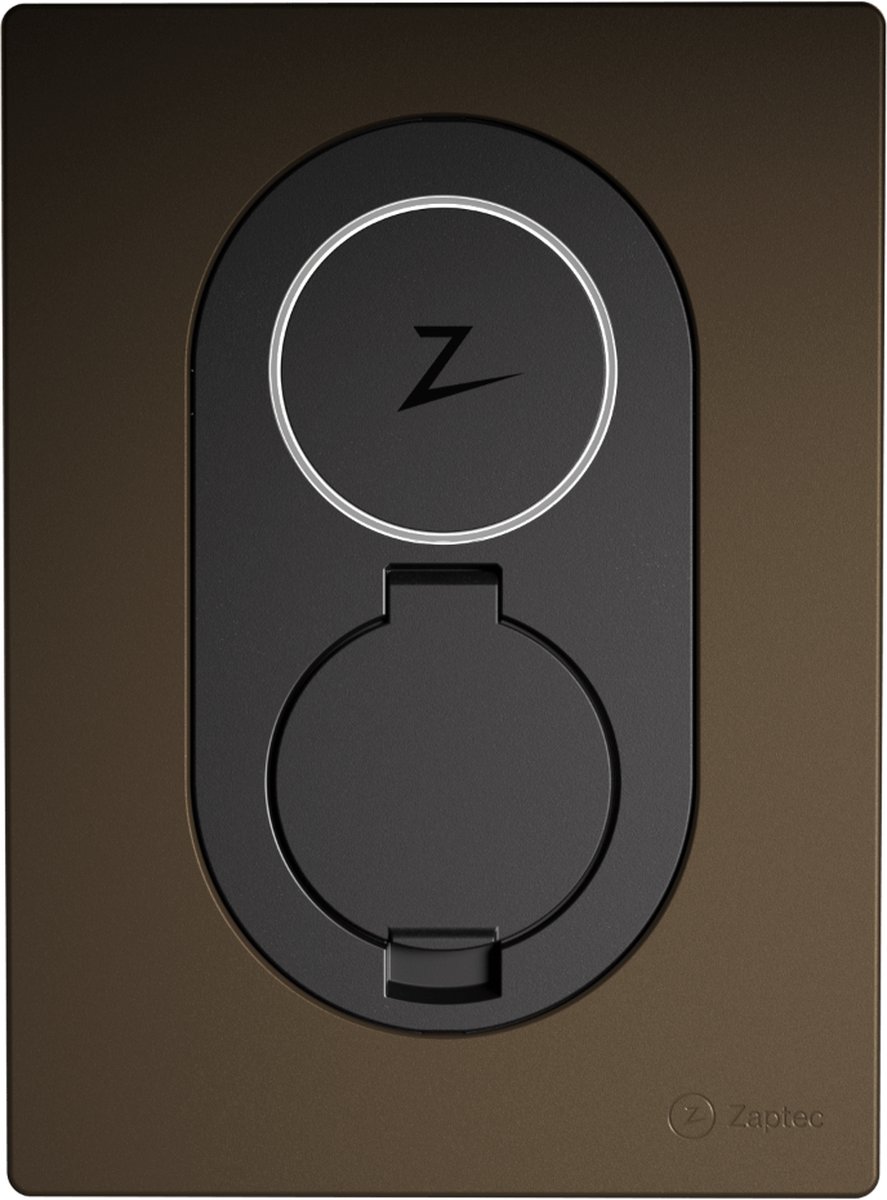 Zaptec Go - Hout Bruin