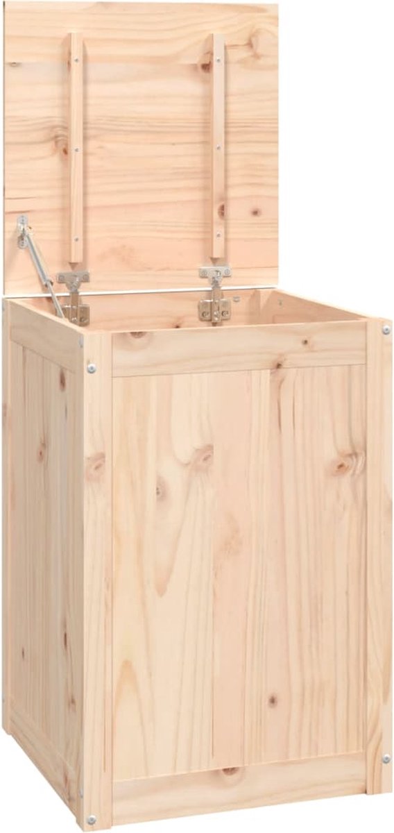 Goedkoopste vidaXL - Wasmand - 44x44x66 - cm - massief - grenenhout