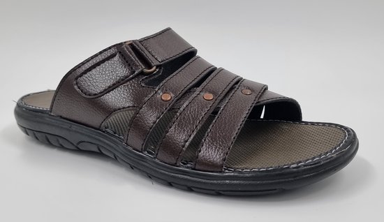 WALKING - Slippers pour hommes - Marron - Taille 43