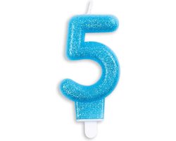 Cijferkaars Blauw 5 Jaar - Kaars 5 Jaar - Kaars Cijfer 5 - Kaarsje 5 Jaar - Blauwe Kaars Taart / Cupcake 5 Jaar - Ook voor leeftijden: 15 / 25 / 35 / 45 / 50 / 51 / 52 / 53 / 54 / 55 / 56 / 57 / 58 / 59 / 65 / 75 / 85 / 95 - Glitter Blauw Cijferkaars Blauw 5 Jaar - Kaars 5 Jaar - Kaars Cijfer 5 - Kaarsje 5 Jaar - Blauwe Kaars Taart / Cupcake 5 Jaar - Ook voor leeftijden: 15 / 25 / 35 / 45 / 50 / 51 / 52 / 53 / 54 / 55 / 56 / 57 / 58 / 59 / 65 / 75 / 85 / 95 - Glitter Blauw