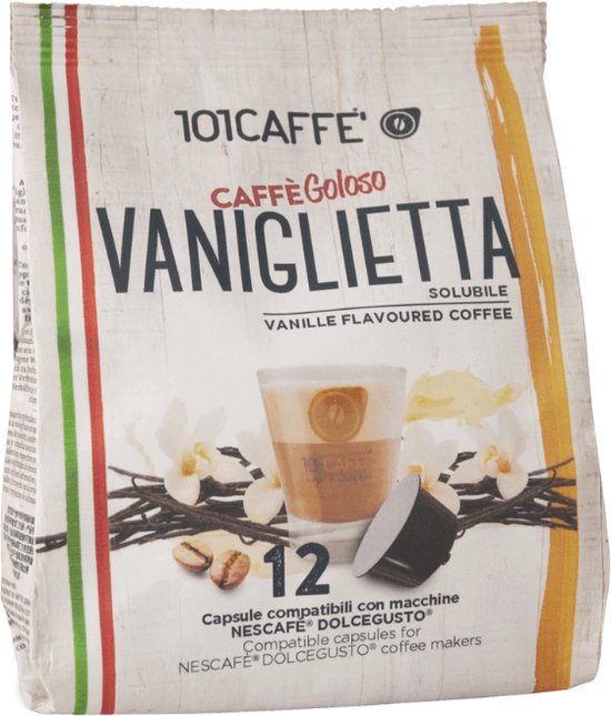 101Caffè - Cappuccino vanille - Capsules Dolce Gusto - 4 x 12 pièces |  bol.com