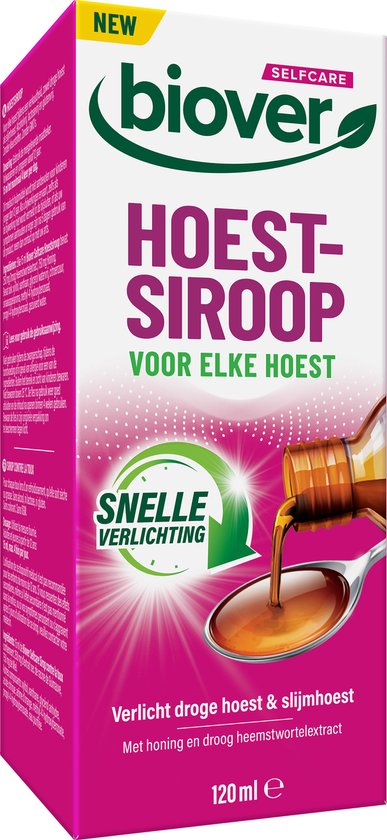Biover® Selfcare – Hoestsiroop – Droge Hoest & Slijmhoest – 120 ml