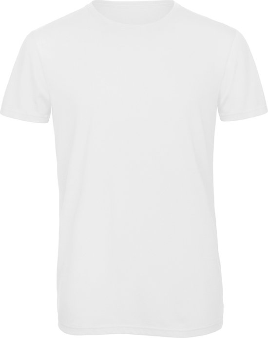 T-shirt met ronde hals 'Triblend men' B&C Collectie Wit - XL