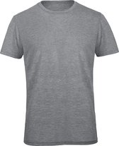 T-shirt met ronde hals 'Triblend men' B&C Collectie Heather Lichtgrijs - L