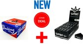 Combideal VLOE+TIPS Smoking BLUE King size BOX/50+JUMBO Black Perforated Filter Tips BOX/100