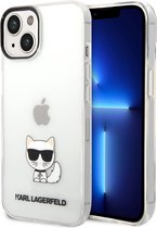 Karl Lagerfeld Transparante TPU Smartphonehoesje voor iPhone 14 Plus - Bescherm Uw Telefoon en Geniet van Stijl.