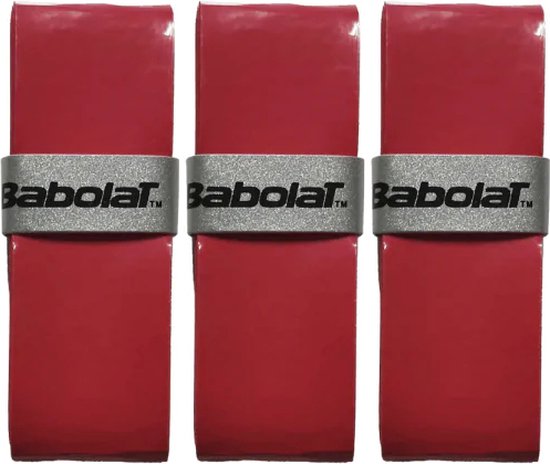 Babolat Tennis / Padel My overgrip - Rood - 3 stuks Babolat Tennis / Padel My overgrip - Rood - 3 stuks