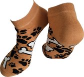 Verjaardags cadeau - Honden sokken – sneaker sokken - Hond - vrolijke sokken - valentijn cadeau – lage sokken - grappige sokken - leuke dames en heren sokken - moederdag - vaderdag - Socks waar je Happy van wordt - Maat 36-42