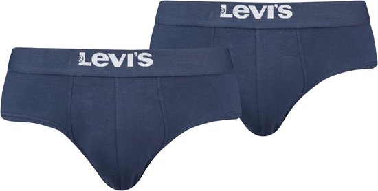 Levi's Midi slip - 2 Pack 002 Blue - maat L (L) - Heren Volwassenen - Katoen/elastaan- 701223909-002-L