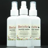 Jasmijnwater 3x100ml Spray 100% Puur - Hydrosol, Hydrolaat van Jasmijn Bloemen - Gezicht en Body Mist - Natuurlijke Toner