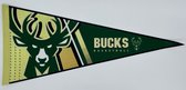 USArticlesEU - Milwaukee Bucks - NBA - Vaantje - Basketball - Sportvaantje - Pennant - Wimpel - Vlag - 31 x 72 cm - Gold logo - Bucks - Wisconsin