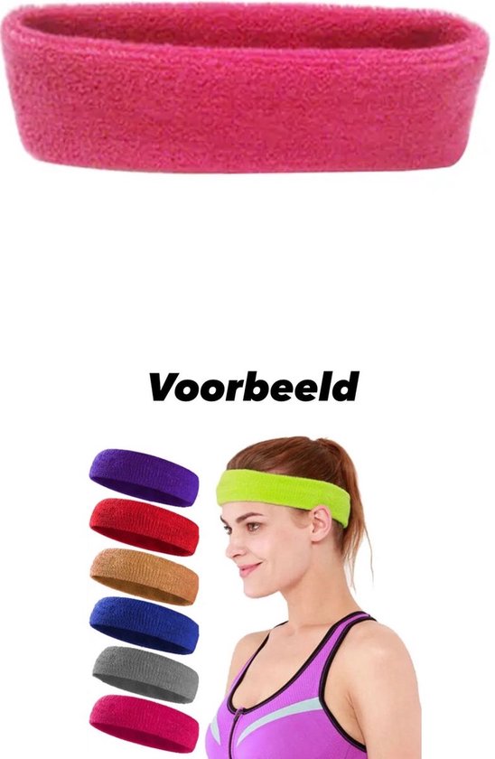 Foto: Akyol roze haarband carnaval foute party sporten zweetband roze haarband dames haarband heren haarband sporten sport haarband roze band carnaval outfit