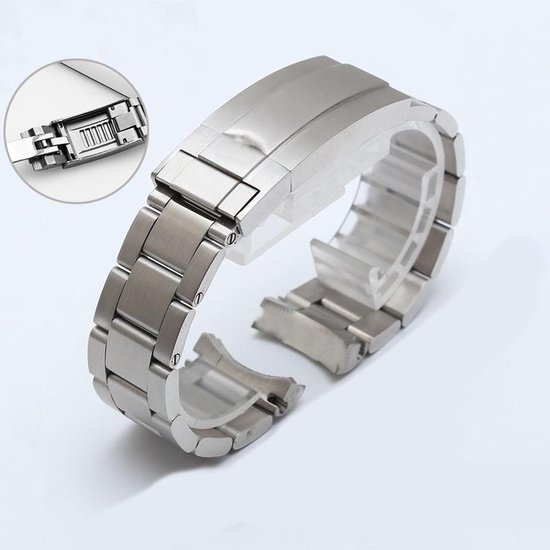 Bewust Fabrikant Conceit Oyster 904L 20mm Horlogeband 20mm met Glidelock, Springbar Geschikt voor  Rolex... | bol
