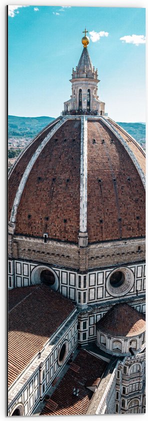 Dibond - Moskee in Florance, Italië - 30x90 cm Foto op Aluminium (Wanddecoratie van metaal)