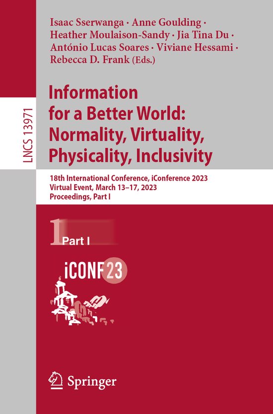Lecture Notes in Computer Science13971- Information for a Be ... - cover