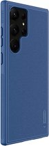 Nillkin - Telefoonhoesje geschikt voor Samsung Galaxy S23 Ultra - Super Frosted Shield Pro - Back Cover - Blauw