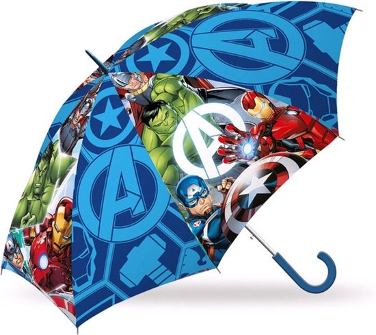 Marvel Avengers kinderparaplu - blauw - D72 cm