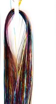 Luxurious-Hairextensions - Hair Glitter MULTI COLOR - Tinsels - Haar Tinsels - Sparkle - Metallic Tinsels - Haar Glitter - Haar versiering - Haartrend - Per 1 Pak