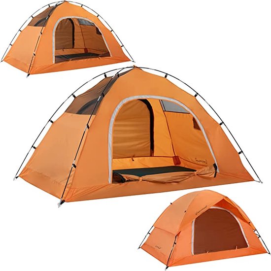 nevel Wat mensen betreft Bruin kamping tent / absolutely waterproof, lightweight camping tent with - Tent  Ideal for... | bol.com