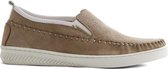 NoGRZ P.Blom - Leren dames slip-on sneakers - Lichtbruin - Maat 42