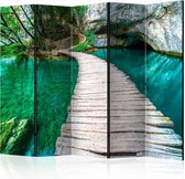 Vouwscherm - Emerald Meer 225x172cm  , gemonteerd geleverd (kamerscherm)