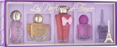 CADEAU TIP, Les Parfums de France Coffret roses een luxe geschenkdoos met 5 miniaturen